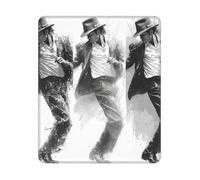 ASLKXOPEMG Mouse Mat Washable Mouse Pads with Non-Slip Rubber Base Michael Jackson Mousepad Waterproof Keyboard Pads Portable Gaming Mouses Pad for Laptop Office Home Travel 25x30 CM