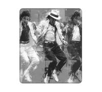 ASLKXOPEMG Mouse Mat Washable Mouse Pads with Non-Slip Rubber Base Michael Jackson Mousepad Waterproof Keyboard Pads Portable Gaming Mouses Pad for Laptop Office Home Travel 25x30 CM