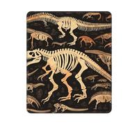 ASLKXOPEMG Mouses Pad Dinosaur Skeleton Print Mouses Mat Non-slip Gaming Desk Pad with Rubber Base Washable Office Decor Keyboard Mat for Gaming Work Computer
