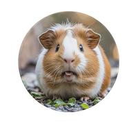 ASLKXOPEMG Mouses Pad Guinea Pigs Funny Mouses Mat Round Non-slip Gaming Desk Pad with Rubber Base Washable Office Decor Keyboard Mat for Gaming Work Computer