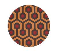 ASLKXOPEMG Mouses Pad Shining Overlook Mouses Mat Round Non-slip Gaming Desk Pad with Rubber Base Washable Office Decor Keyboard Mat for Gaming Work Computer