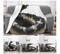 ASLKXOPEMG Ultra-Soft Micro Fleece Blanket Cobra Snake Throw Blanket Soft Plush Throw for Living Room warm Lightweight Blankets Cozy Decorative Throws for Sofa Couch 80"x60"