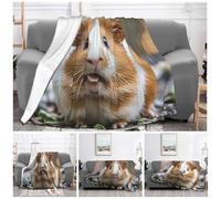 ASLKXOPEMG Ultra-Soft Micro Fleece Blanket Guinea Pigs Funny Throw Blanket Soft Plush Throw for Living Room warm Lightweight Blankets Cozy Decorative Throws for Sofa Couch 50"x40"