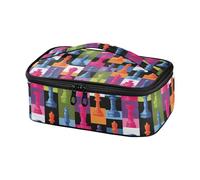 Aslsiy Small Lunch Bag for Kids Chess Checkered Chess Pieces Insulated Lunch Box Portable Mini Cooler Bag for Boys Girls Women Men