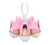 Asltw Flip Top Egg Holder for Refrigerator - Dolphin Shaped 5→10 Capacity Organizer, BPA-Free Space Saver for Small Fridges (Pink+ White)