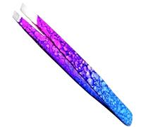 ASM Premium Eyebrow Tweezers Set for Facial Hair Remover for Women - Precision Tweezer for Eyebrows, Eyelashes & Ingrown Hair Eyelash Tweezers - Ideal Christmas Gifts for Women (Blue-Pink)