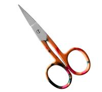 ASM Premium Nail Scissors Curved Manicure Cuticle Scissors - Heavy Duty Cuticle Trimmer for Eyebrow, Beard & Nose Hair Trimming 4" - Ideal Christmas Gifts for Women & Men (Black Pink)