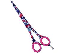 ASM® Professional Hairdressing Barber Hair Scissor - Heavy Duty Stainless Steel Sharp Hairdressing Scissors for Cutting Hair's - Barber Hair Scissors Gifts for Women & Men (Blue Pink)