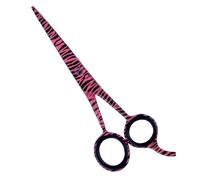 ASM® Professional Hairdressing Barber Hair Scissor - Heavy Duty Stainless Steel Sharp Hairdressing Scissors for Cutting Hair's - Barber Hair Scissors Gifts for Women & Men (Black Pink Zebra)