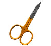 ASM® Professional Nail Scissors Curved Manicure Cuticle Scissors Clippers - Cuticle Trimmer Grooming for Eyebrow, Beard, Nose Hair Trimming - Beauty Small Scissor Men and Women (3.75" Yellow)