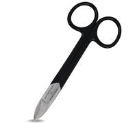 ASM Toenail Scissors Clippers Ingrown Toenail Treatment - Heavy Duty Stainless Steel Toe Nail Scissors for Thick Nails or Fingernail Clippers - Ideal Christmas Gifts for Women & Men (Black)