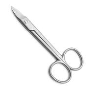 ASM Toenail Scissors Clippers Ingrown Toenail Treatment - Heavy Duty Stainless Steel Toe Nail Scissors for Thick Nails or Fingernail Clippers - Ideal Christmas Gifts for Women & Men (Silver)