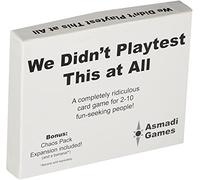 Asmadi Games We Didn't Playtest This At All: Unisex Humor Card Game for All Ages, 16 Cards, 0.16kg, Box, English