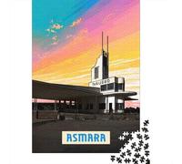 Asmara Travel Puzzle 1000 Pieces, Global Monument Landscape, Premium Paper Puzzle, Weekend Hobby for Families, Birthday Gift, 38x26cm/1000pcs
