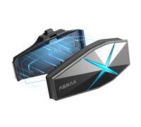 ASMAX F1 Helmet Bluetooth Headset, Mesh Intercom for 10 Riders, CloudTalk Unlimited Range for 50 Riders, IP67 Waterproof, 22H Battery, Voice Control, Magnetic Mount, 1 Pack