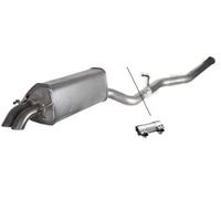 Asmet rear silencer exhaust for Mercedes C-Class W203 S203 270CDI
