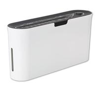 Asmix B08W Paper Shredder for Home use Office, White Compact Design, 2 Sheet Crosscut Paper, 10 Mins Running Time 14.7" × 7.2" × 3.7"
