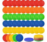 ASMIZ 45 Pack Poly Vinyl Spot Markers, 23 cm Non Slip Rubber Agility Spots