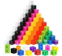 ASMIZ 600 Pcs Linking Cubes for Kids, Plastic Counting Blocks Set, Counting Snap Block, Colorful Math Cubes, Math Manipulatives Classroom Learning Supplies for Preschool & Elementary Aged Kids