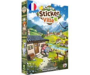 Asmodee - Cozy Stickerville - Unexpected Games - Legacy Cooperative Narrative Game - Ages 8+ - Customizable - French Version