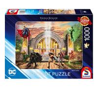 Asmodee Dc: The Hall Of Justice Puzzle - 1000 Pieces - Brand New And Sealed