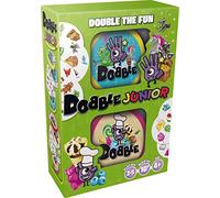 Asmodee | Dobble Junior (Fantasia & Food)| Fun Family Card Game | Fast-Paced Observation Game | 15 Min Playtime | 2-8 Players | Ages 6 and up | Tin Box & 55 Cards