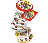 Asmodee | Dobble Super Mario | Fun Family Card Game | Fast-Paced Observation Game | 15 Min Playtime | 2-8 Players | Ages 6 and up | Tin Box & 55 Card