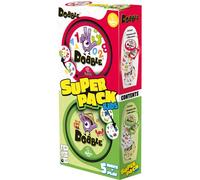 Asmodee | Dobble Super Pack Kids (123 + Animals) | Fun Family Card Game | Fast-Paced Observation Game | 15 Min Playtime | 2-8 Players | Ages 6 and up | Tin Box & 55 Cards