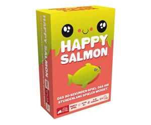Asmodee Exploding Kittens, Happy Salmon, Party Game, 3-8 Players, from 6+ Years, 90 Seconds, German, Multicoloured, Colourful