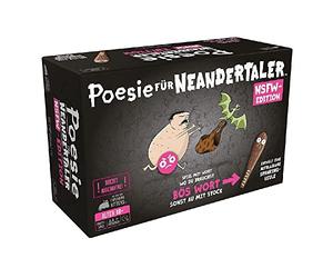 Asmodee Exploding Kittens, Poetry for Neanderthal NSFW Edition, Party Game, Card Game, 2+ Players, from 18+ Years, 15 Minutes, German
