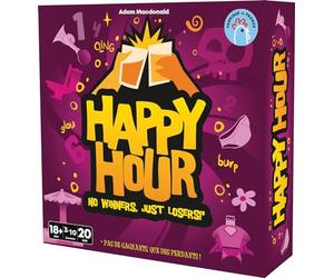 Asmodee - HAPPY HOUR - Party Game for Adults Made in France - The Best Drinking Game from 18 years - Various Challenges - Fill the Glasses! - 20 Min - 3 to 10 Players - French Version