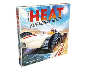 Asmodee, Heat Flirting Heat, German Version, Connoisseur Game Expansion for 1-7 Players from 10 Years, Full Throttle until the Tyres Smoke - A Racing Game with 60 Minutes Playing Time per Game