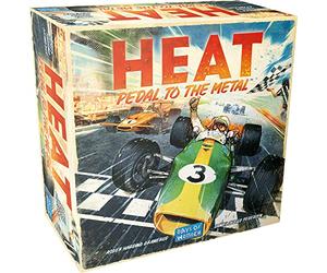 Asmodee | Heat: Pedal to the Metal | Strategy Board Game for Families | Thrilling Grand Prix Fun | Brilliant Tactical Twist | 1-6 Players, Ages 10+, 60 Minutes