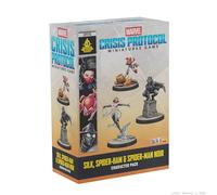 Asmodee | Marvel: Crisis Protocol - Silk, Spider-Ham & Spider-Noir | Board Game Expansion | Ages 14+ | 2 Players | 45+ Minutes Playing Time