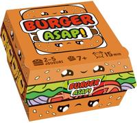 Asmodee - Mixlore - BURGER ASAP - Party Game for Children from 7 years - Create your Burgers Fast - Card Game Developing Speed & Coordination - 2 to 4 Players - 15 Min - French Version