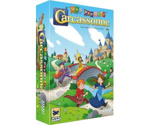 Asmodee - Mon Premier Carcassonne - Board Game for Children from 4 Years - Fun & Simplified Strategy Game with Tile Placement - 2 to 4 Players - 20 Minutes - In French - Hans