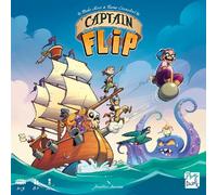 Asmodee PlayPunk, Captain Flip, Family Game, Tile Game, Nominated for Game of the Year 2024, 2-5 Players, from 8+ Years, 20 Minutes, German, Multicoloured, Colourful