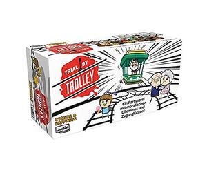 Asmodee Trial by Trolley, Party Game, Card Game, German