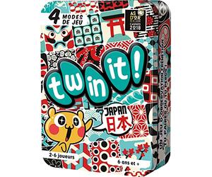 Asmodee - Twin IT Japan - Board Game and Atmosphere for Families and Children from 6 Years Old - Find the Pairs Quickly - Travel Size Gift Idea - Metal Box - 2 to 6 Players - 15 Min - French