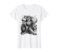 Asmodeus - Demon Demonology Dictionnaire Infernal Value Graphic T-Shirt, Women, White, XS