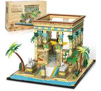 AsmrCap Philaedin Temple Building Set for Adults, Egyptian Architecture Building Blocks, Miniature Nile Temple Scene