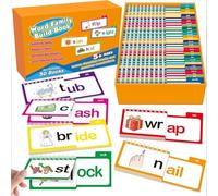 Asmutual 30 Read and Rhyme Flip Books, ABC Vocabulary Flashcards, Fun Learning and Reading Pinyin Cards, Educational Reading