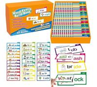 Asmutual/Logicalne 30 Read and Rhyme Flip Books, Smart in Reads and Rhymes Flip Book - Builds Foundational Reading Skills, Educational Reading Games for Words (2PC, 30 Read and Rhyme Flip Books)