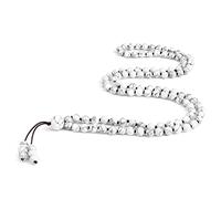 ASNAT 6mm White Bracelet 108 Beaded Natural Stone Turquoises Tibetan Buddhist Bracelets&Bangles Handmade Prayer Jewelry