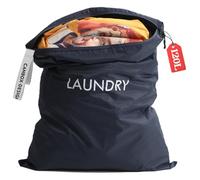 Asnews Laundry Bag, 60 X 90cm Large Travel Laundry Bags for Dirty Clothes | Heavy Duty Nylon Laundry Sack, Machine Washable Storage Bag for College Dorm, Camping, Zipper Closure, Carry Handle, Navy, XL