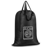 Asnews Laundry Bag, 60 X 90cm Oversized Travel Laundry Bags, Nylon Washable Dirty Clothes Organizer with Drawstring Closure & Wide Strap Handles for Trips, Camping, College Dorms, Laundry Hampers