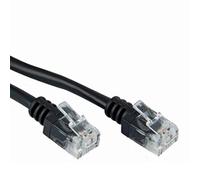 ASNQ 20m ADSL Ultra High Speed Broadband Modem Cable RJ11 to RJ11 Telephone Extension Internet Wire Network Black (Availability in 3m, 5m, 10m, 15m, 20m) 20m