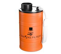 ASNTA(2.0)- Personal Air Filter -Durable Metal Housing,Easy to Carry,with Replaceable Cartridge,Suitable for Capturing Smoke and Removing Odors Durable for 500 Times of Use (Orange)