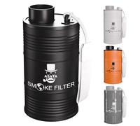 ASNTA(2.0)- Personal Air Filter -Durable Metal Housing,Easy to Carry,with Replaceable Cartridge,Suitable for Capturing Smoke and Removing Odors Durable for 500 Times of Use (Black)