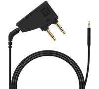 Asobilor Airplane Headphone Adapter Comes with 2.5mm to 3.5mm Male Audio AUX Cable, Golden Plated 3.5mm Jack for Airplane/Home TV/Gym/Boats/Car, Foldable Single/Double Gold Plug